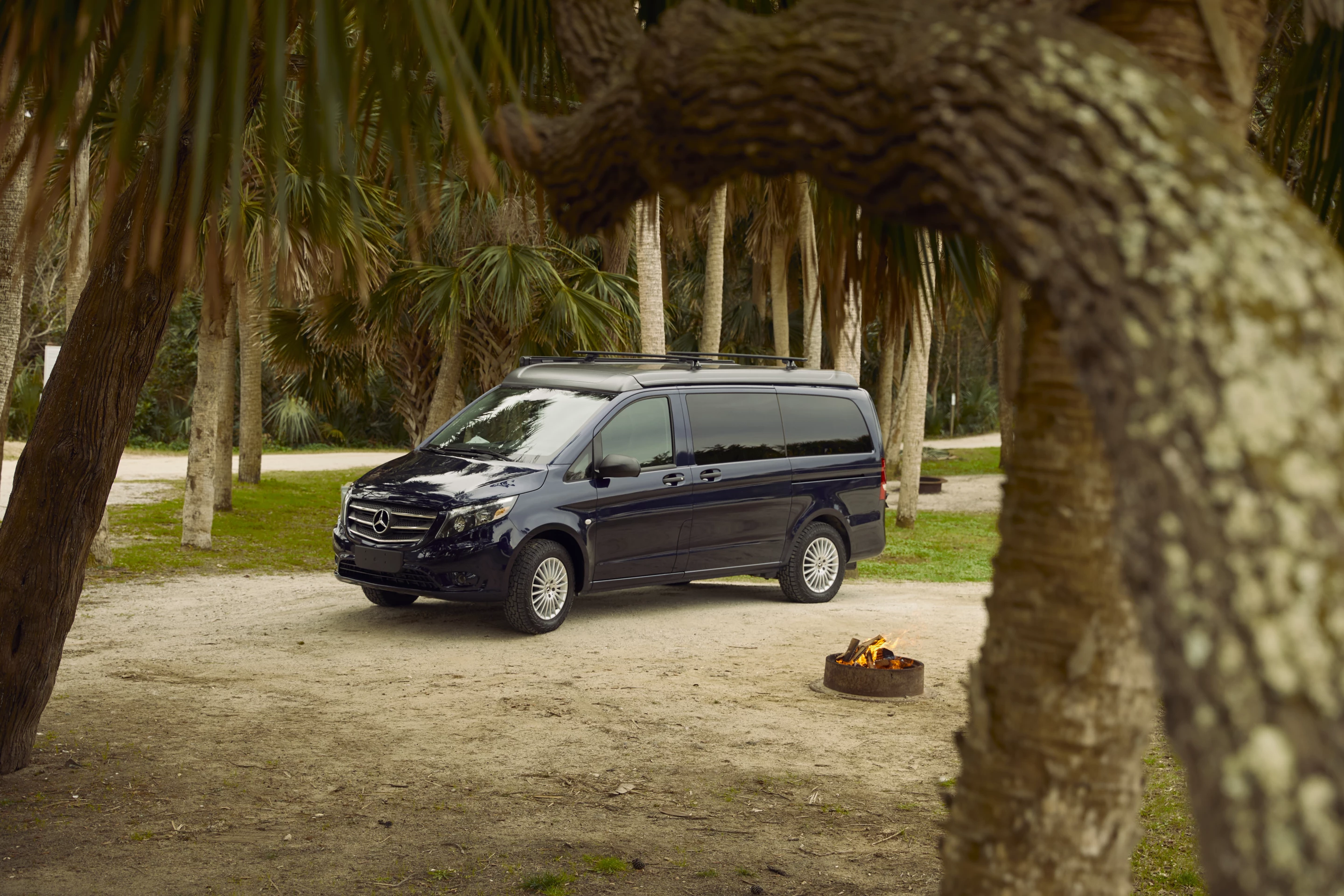 The Metris Weekender packs small and commutes much like a regular van on weekdays