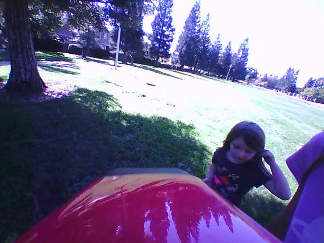 When exposed to too much shade, the PowerUp FPV camera shows a reduction in color (a murky purpling) and/or starker contrast