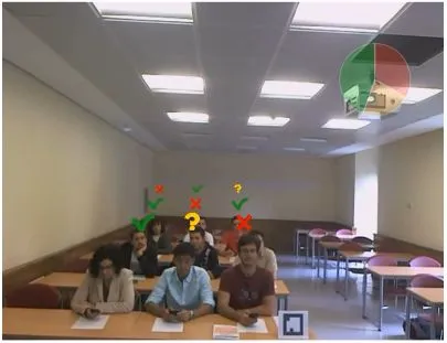 A sample output from the AR glasses