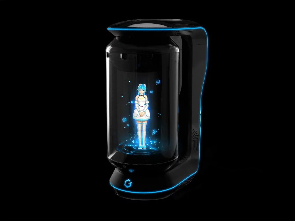 Gatebox uses an anime character as the interface for an AI personal assistant