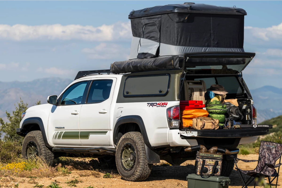 A 1,500-lb static load rating means the Venturous Ozark top is not afraid to sleep two ... or the crew