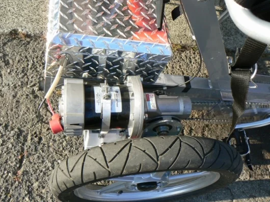 Close up of motor