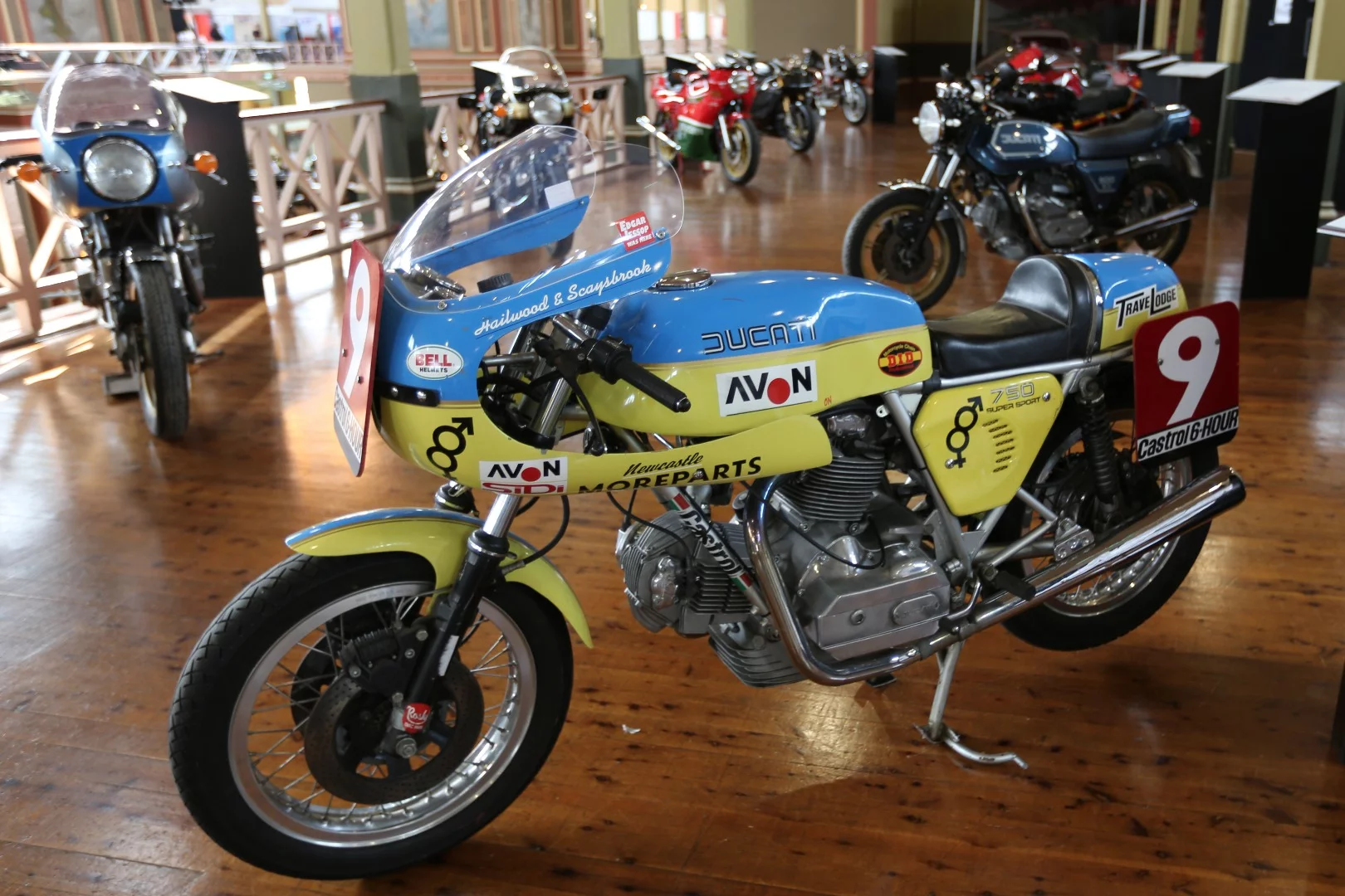 This is the bike that got Mike Hailwood back in the saddle. Ridden by Mike Hailwood and Jim Scaysbrook in the 1977 Castrol Six Hour Production Race, at Amaroo Park.