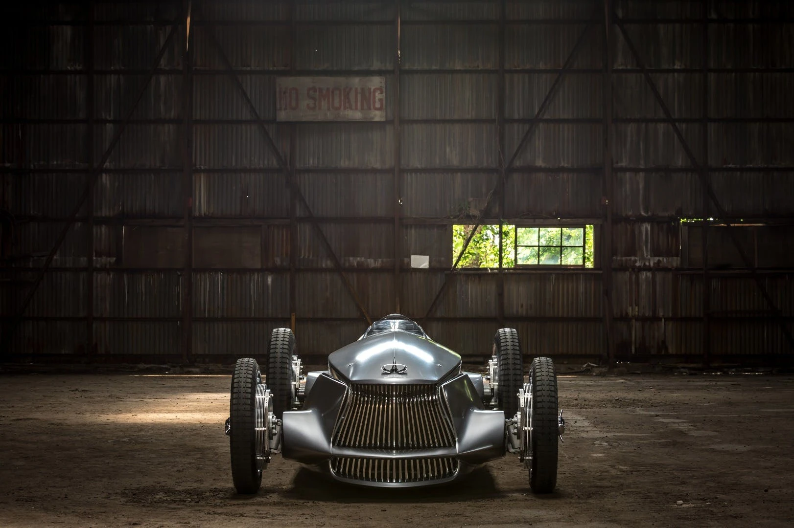 The Prototype 9's huge grille gives it a very strong identity
