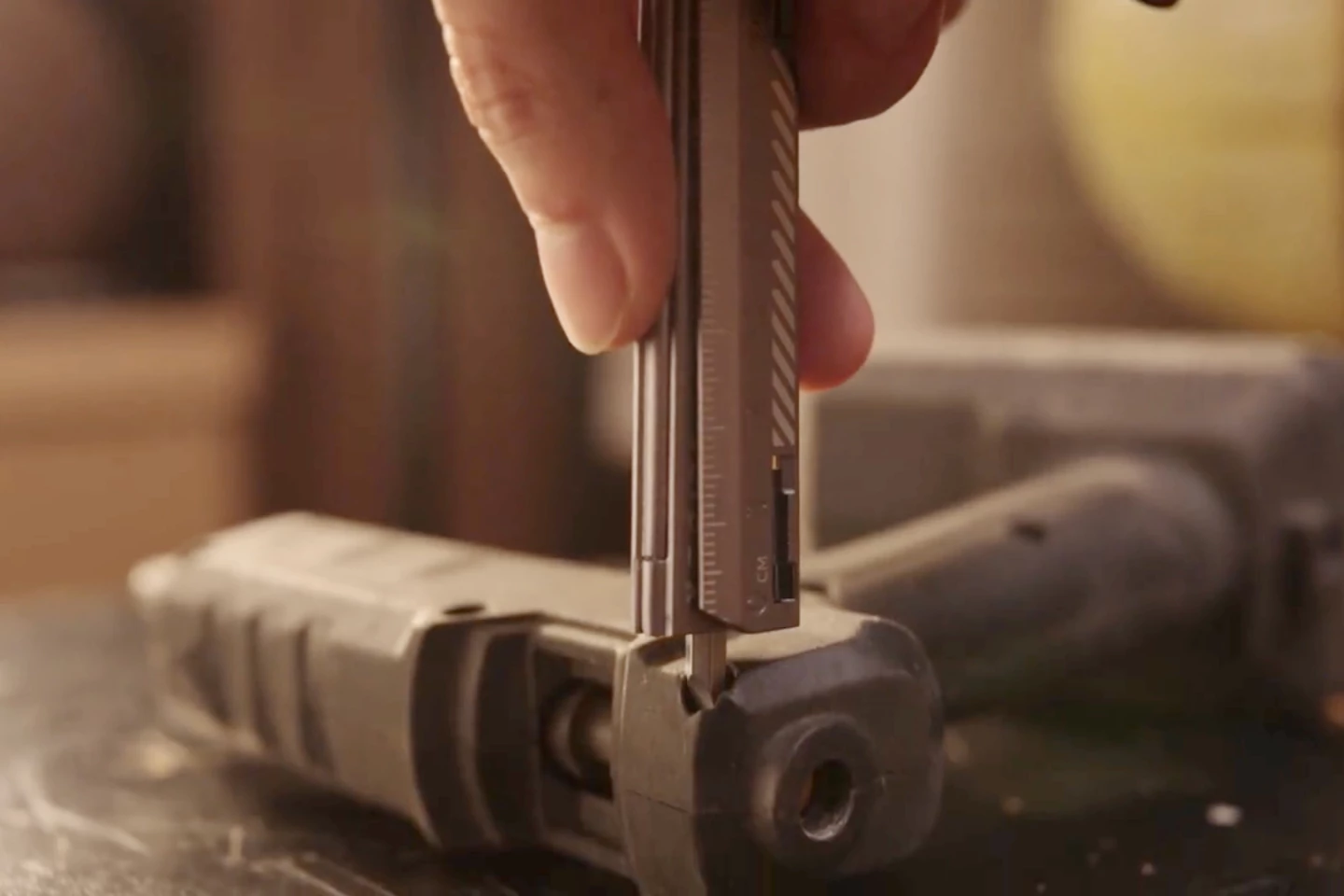 The Screwdriver model, rolled up and doing some screwdriving