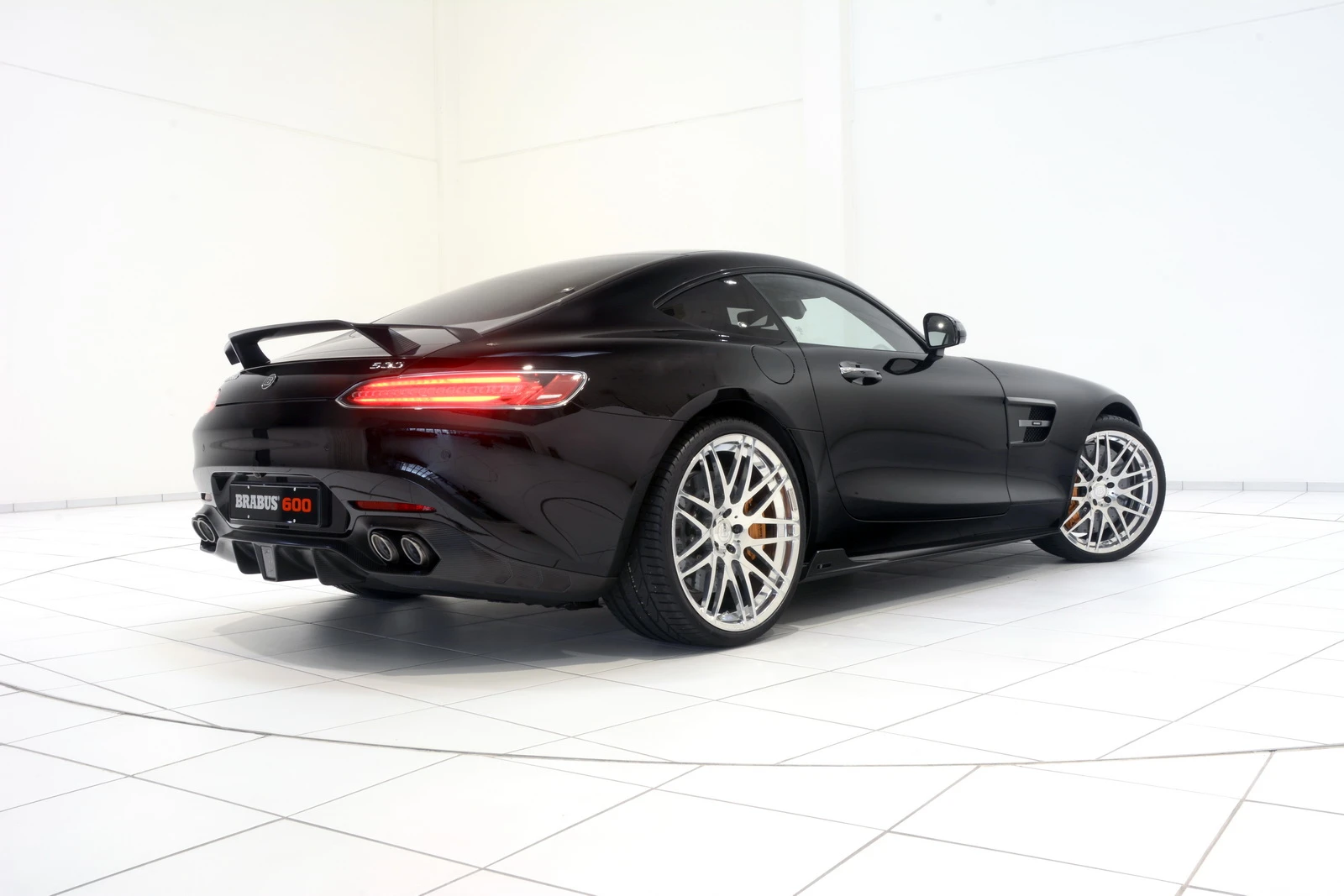 The GT S' shapely rear haunches have been helped by Brabus' styling changes