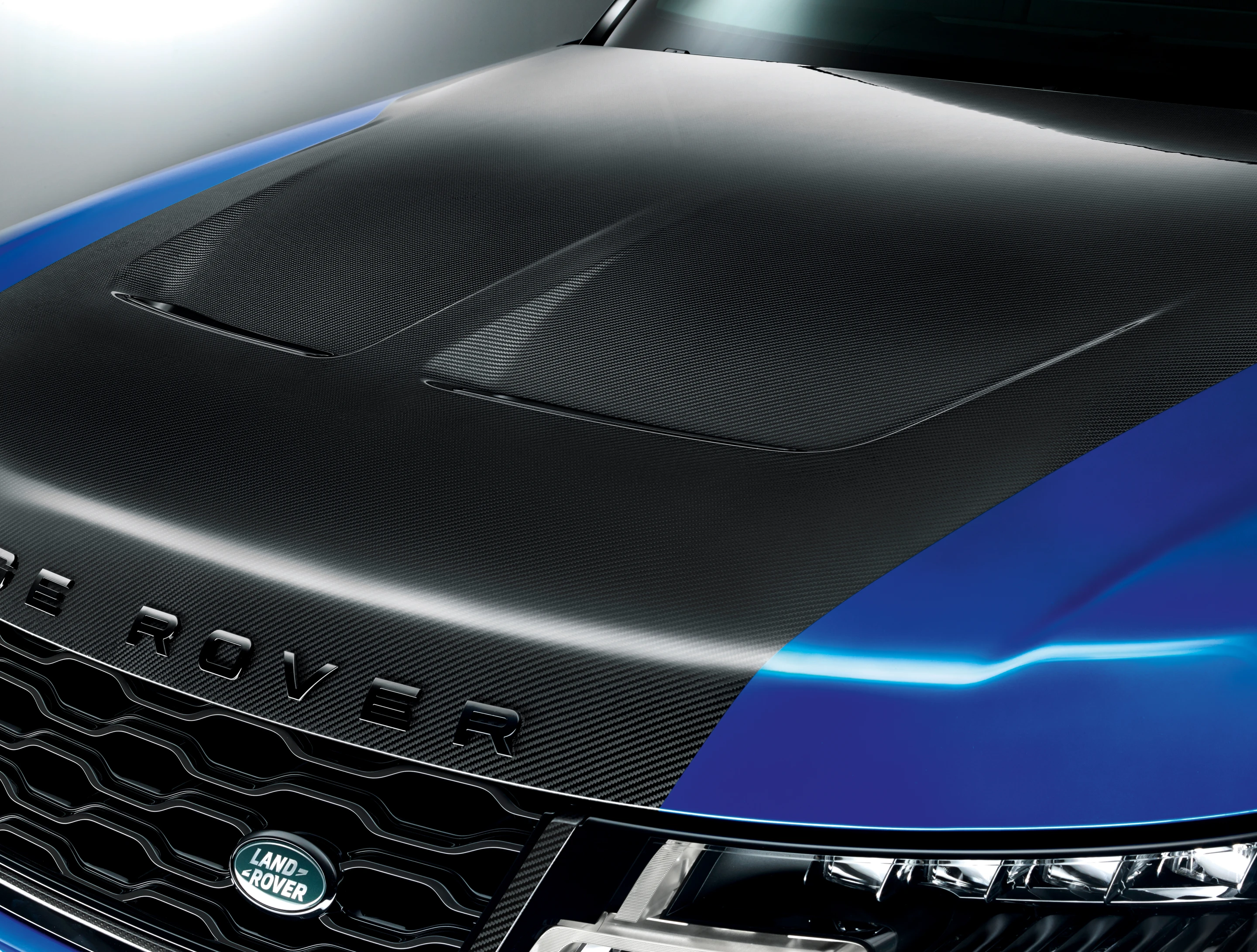 The new Range Rover Sport SVR has a carbon fiber hood