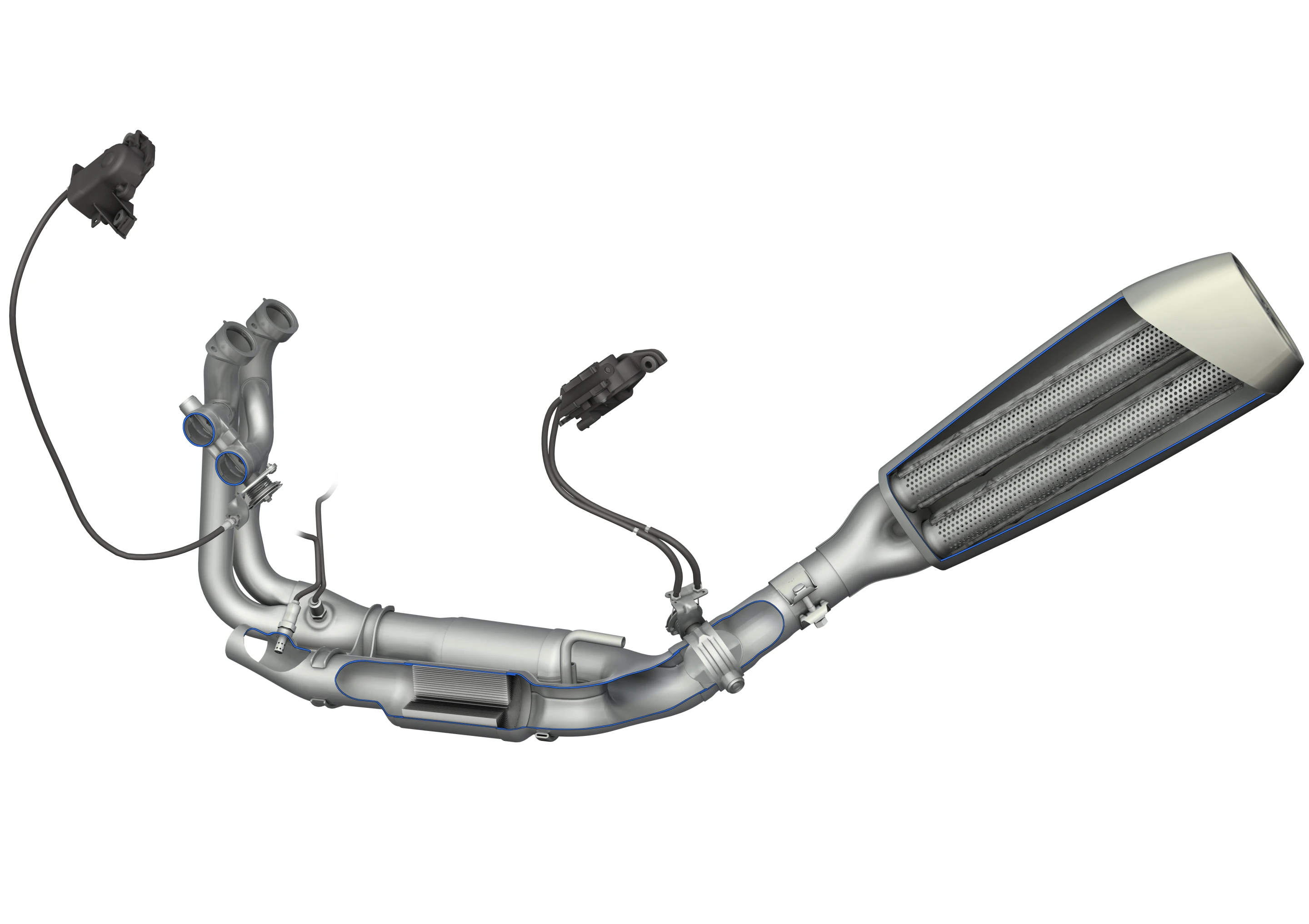 2015 BMW S1000RR: lighter exhaust