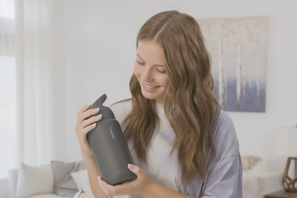 WAATR: a next-level water bottle with built-in UV-C sterilization and multi-stage filtration