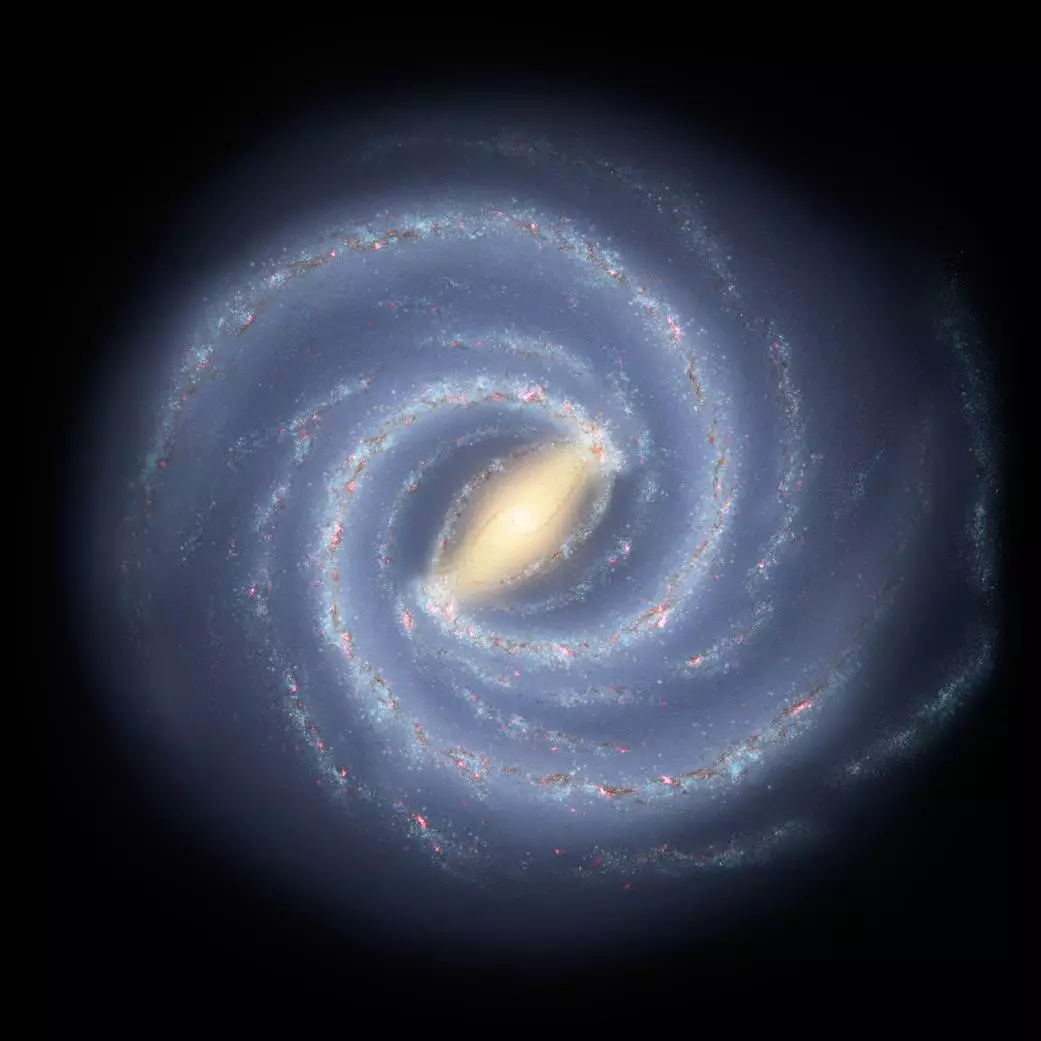 An artist's impression of the Milky Way galaxy, which has a similar mass to newly discovered "impossible" galaxies in the early universe