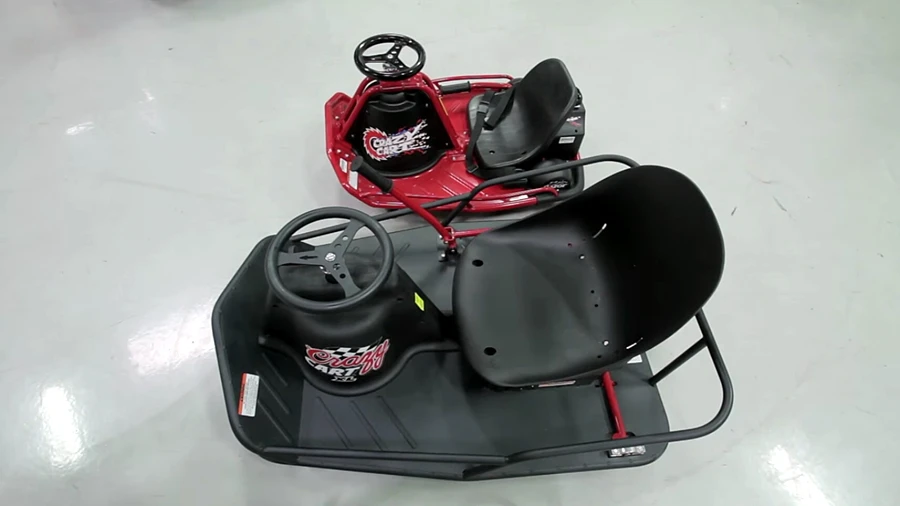 The Crazy Cart XL is 44 inches (112 cm) long