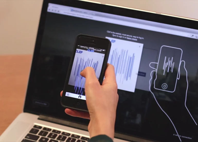 Clef uses an animation instead of an unlock code