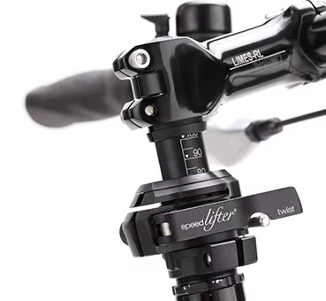 The MC2 features a quick-release handlebar height adjustment system ...