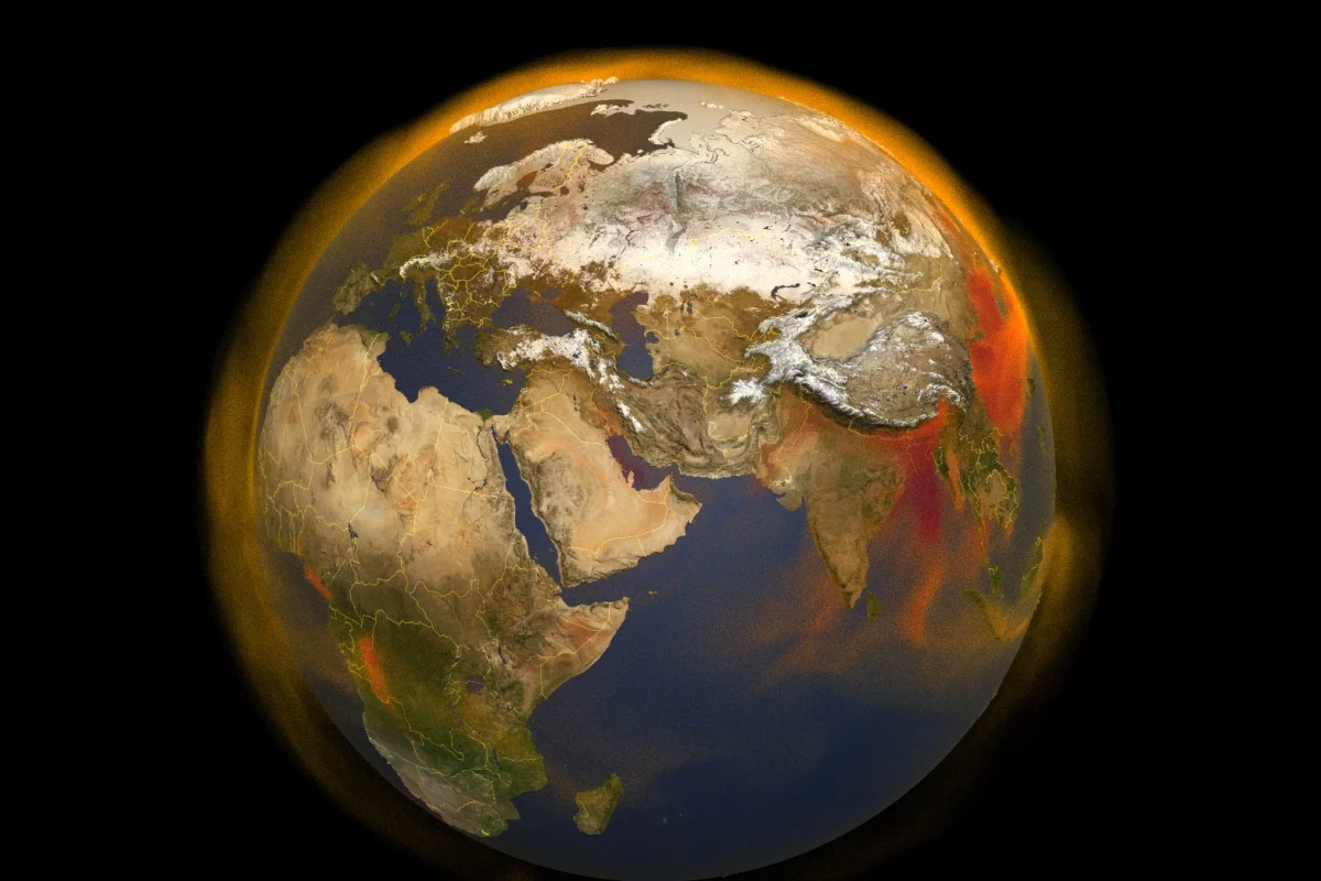 3D NASA map tracks methane buildup and movement in the atmosphere