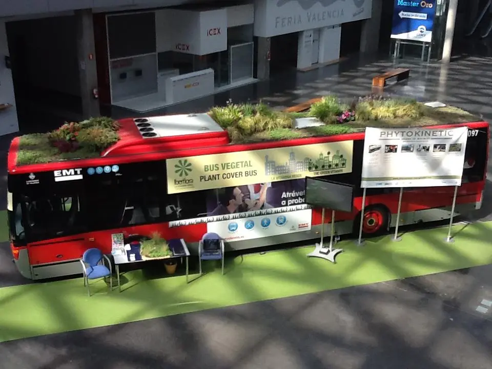Phytokinetic is a green roof concept for public transport vehicles to bring a touch of nature to urban centers