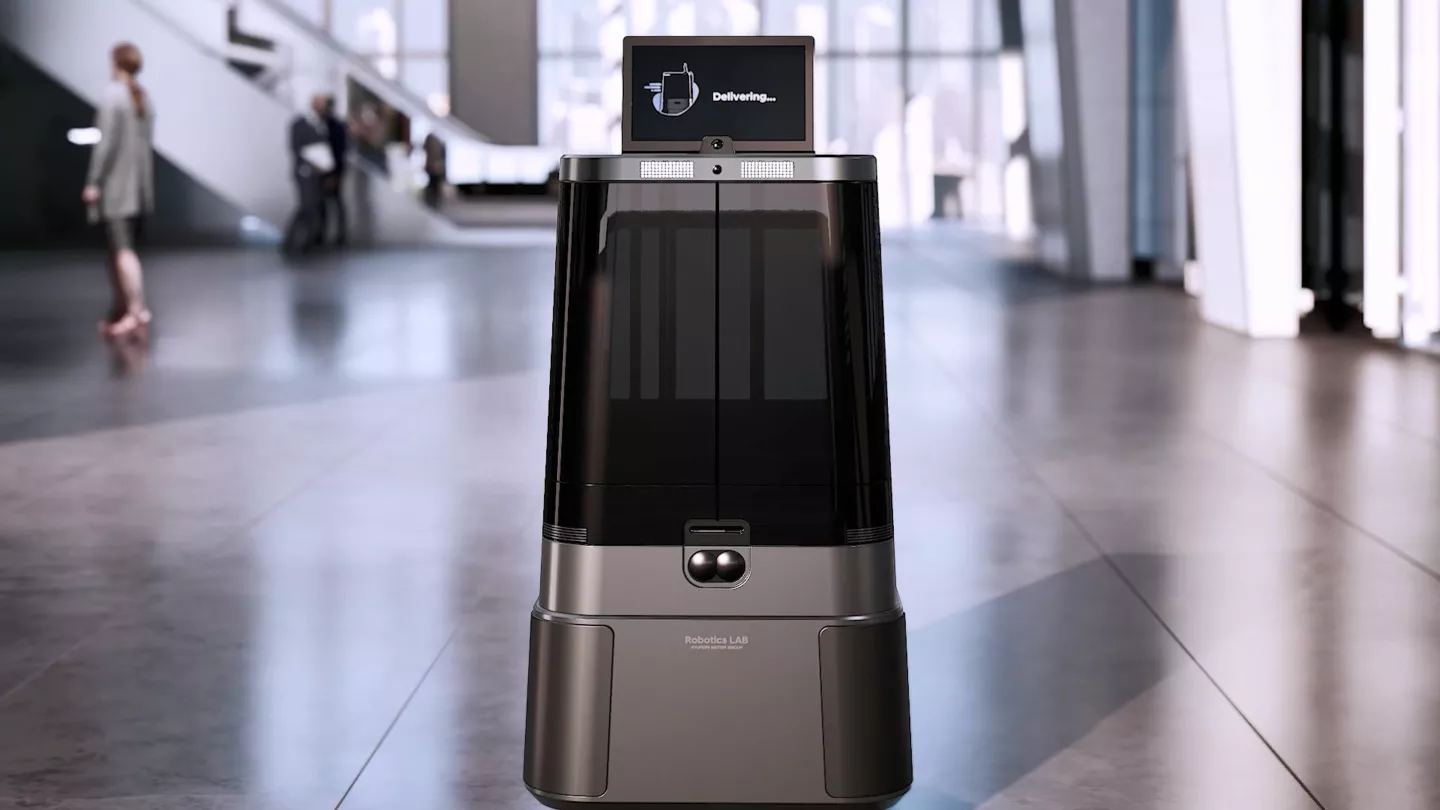 Onboard sensors cater for autonomous navigation, a built-in camera registers correct recipients via AI facial recognition and the robot's brains can even interface with a building's door and elevator control systems