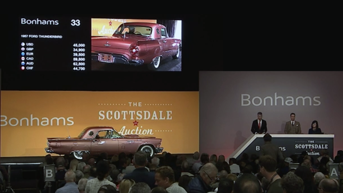 $53,200 | 1957 Ford Thunderbird | Auction Link: Bonhams