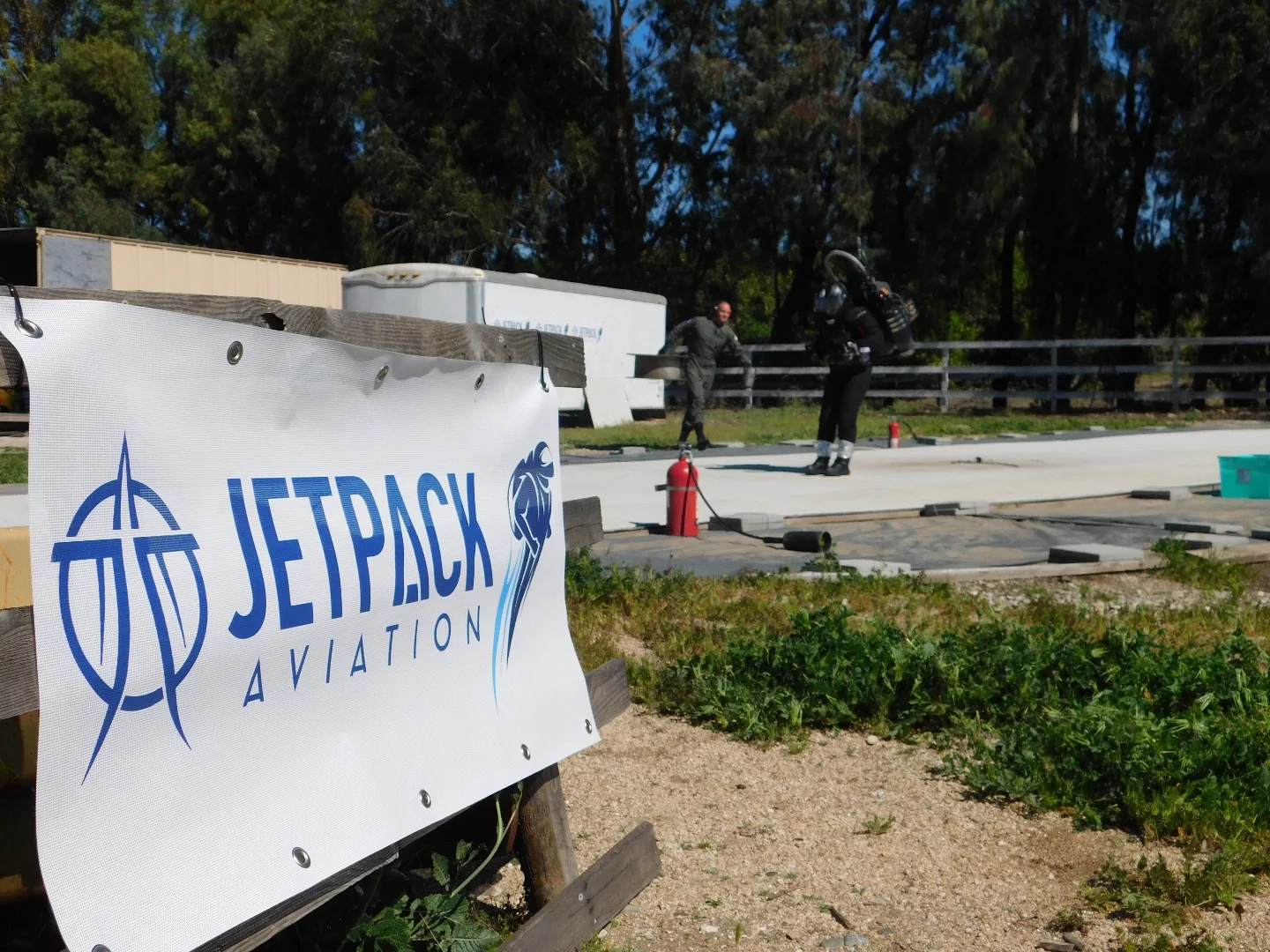 YouTube host Mischa Pollack prepares to become the first "civilian" to fly a jetpack