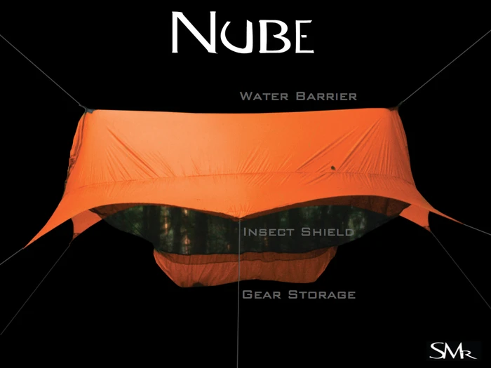 The bottom of the hammock tent is mainly comprised of a mesh Insect Shield, which keeps bugs out while allowing a cooling breeze to flow through