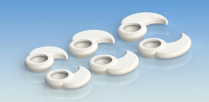 A Secure Tips kit comes with three different size options