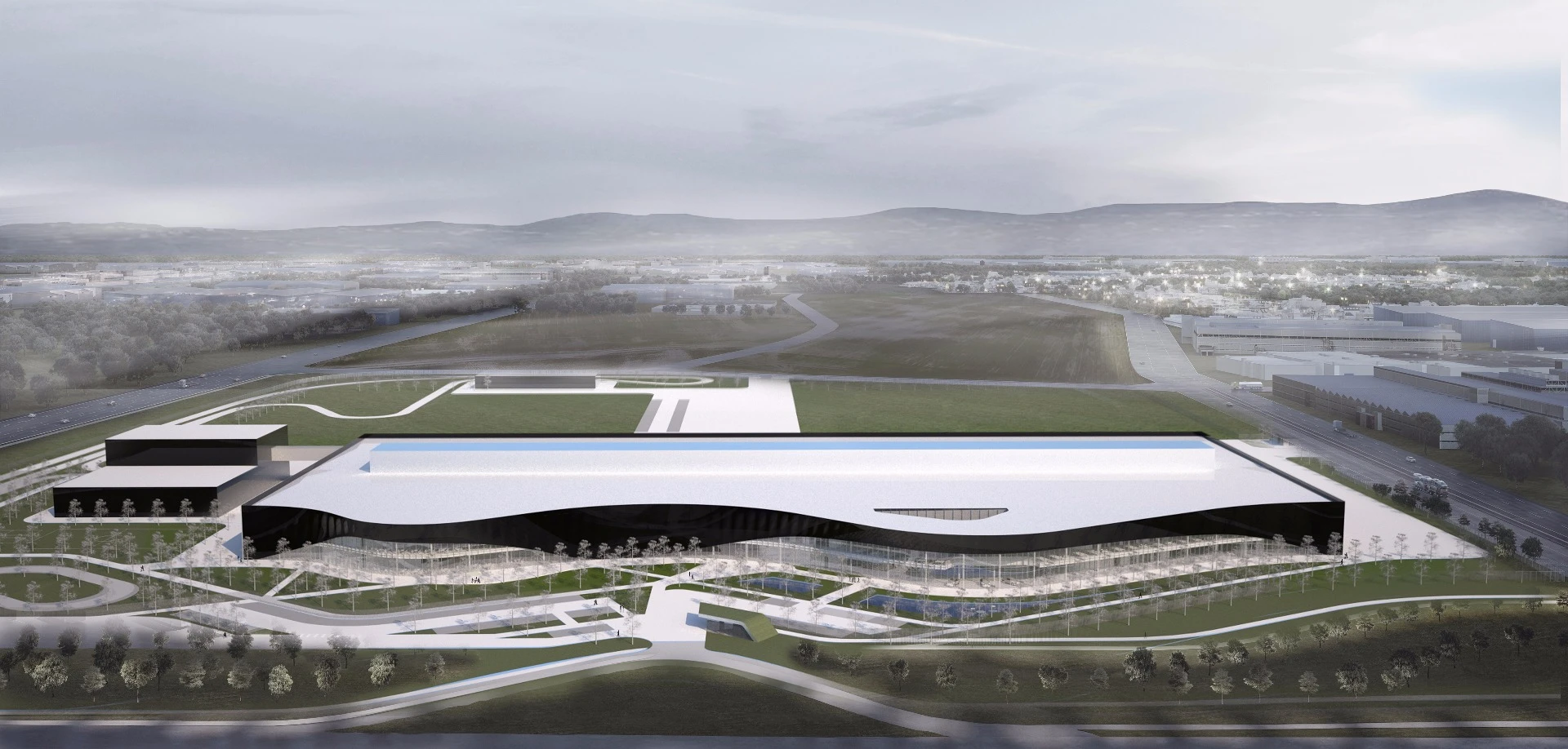 Rendering of the Polestar production facility in Chengdu