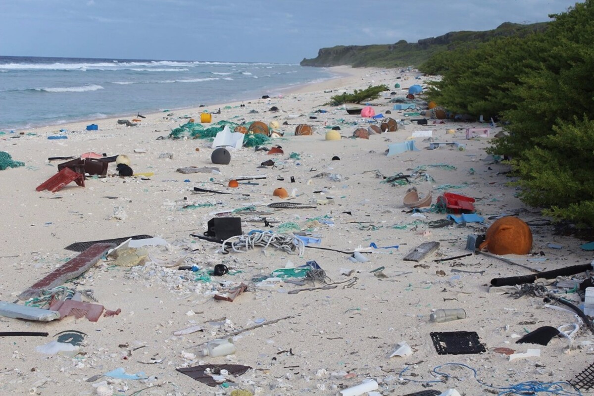 One place where we do know there to be a whole lot of plastic is a Henderson Island