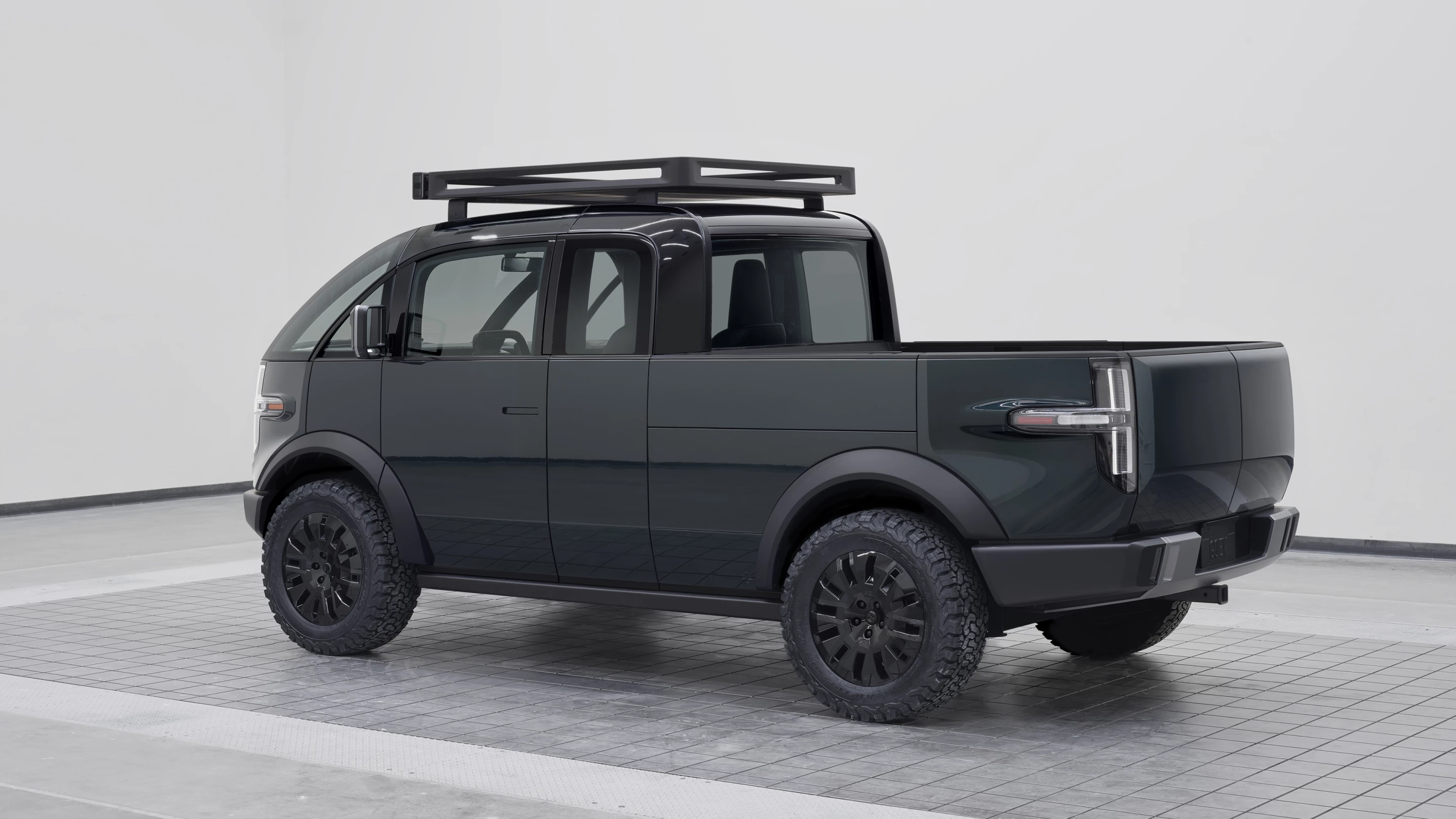 An optional roof rack increases vehicle height to 82 inches