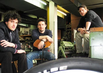 Rennholz team members Jirka Wolff, Marcel Heise and Andreas Patsiaouras