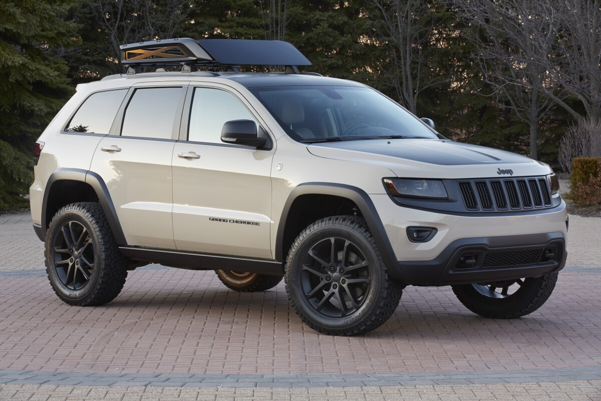 The EcoDiesel Trail Warrior rides higher because of an air suspension system
