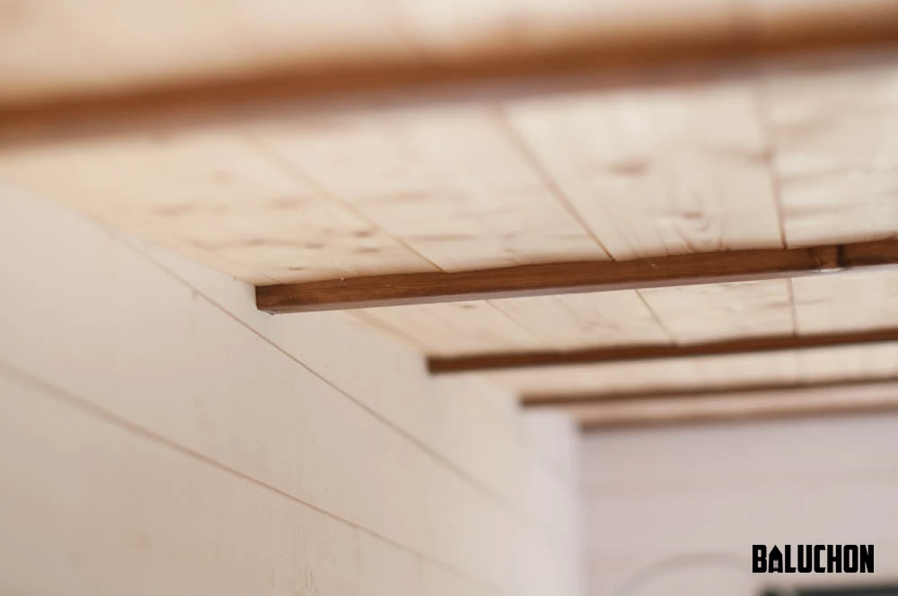 Interior detail of the Intrépide tiny home