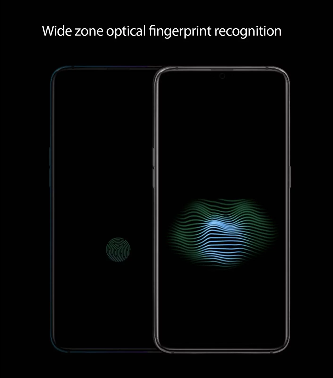 Wide zone fingerprint recognition enables two-finger authentication if you want to make your phone 50,000 times more secure