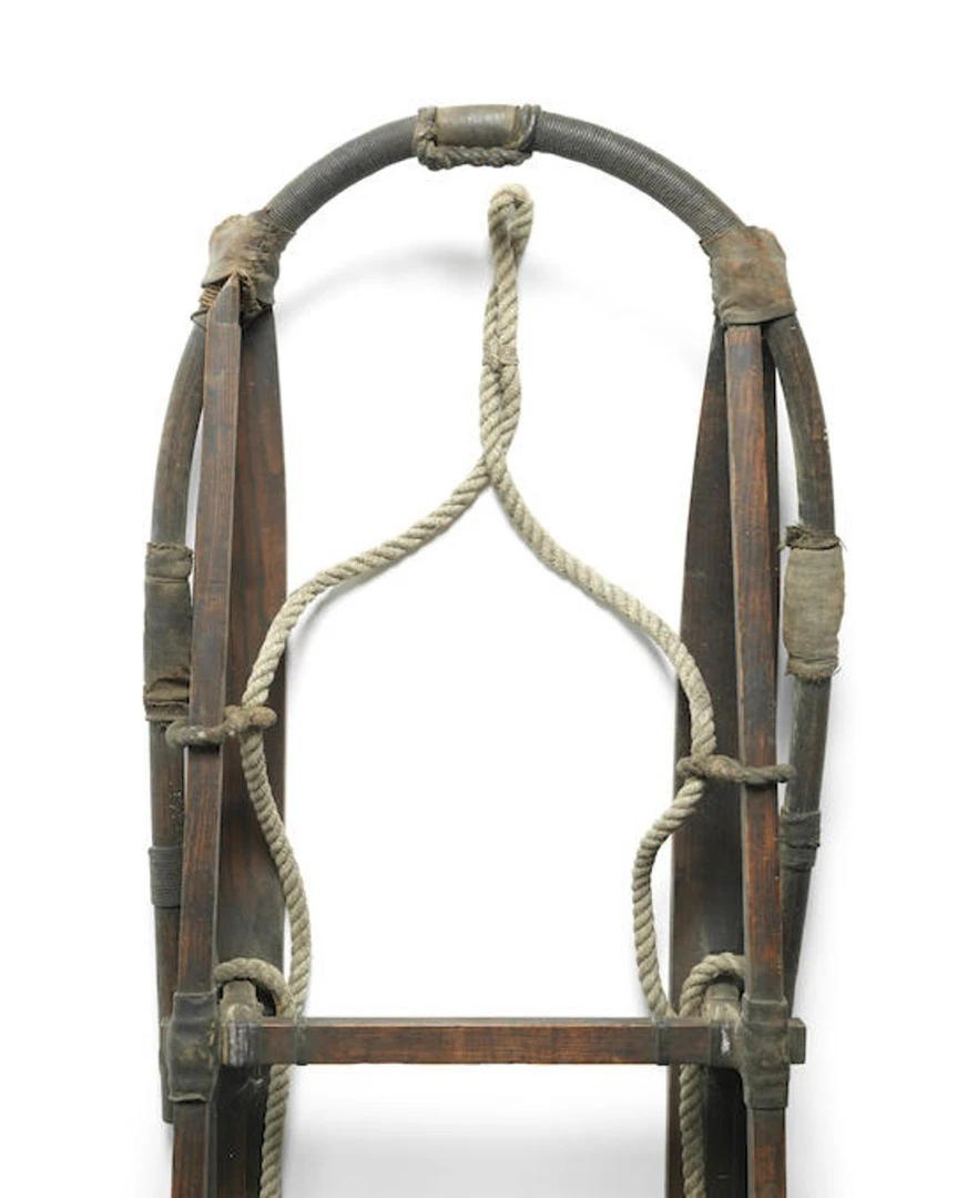 The sledges were pulled by ponies