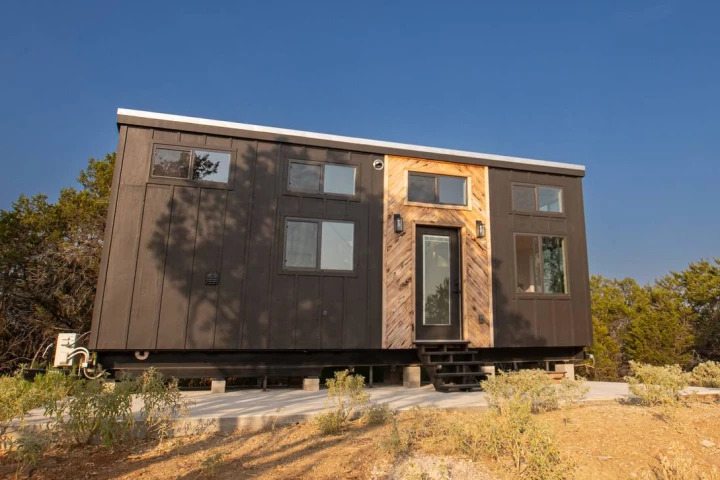 The Escape tiny house is available in multiple configurations, making it suitable for full-time use and as a vacation home