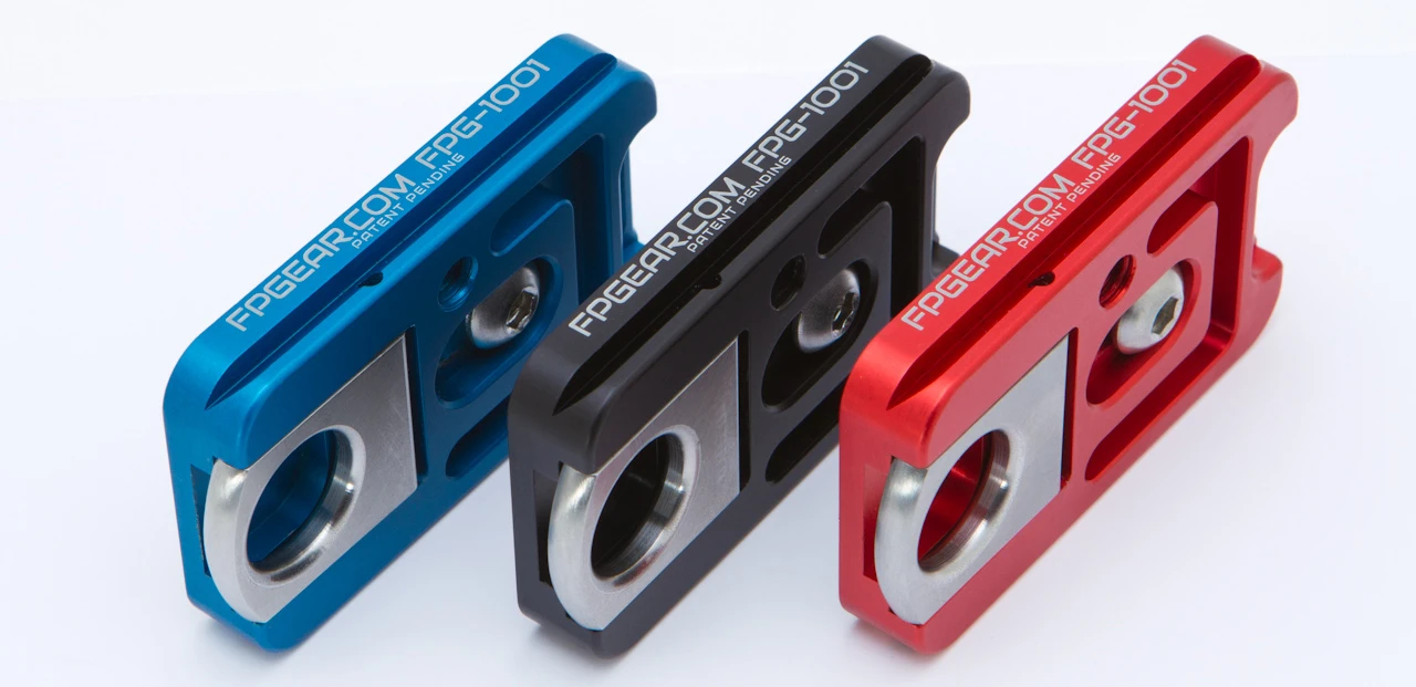 The Fusion Plate, which is available in black, blue or red, is more than strong enough to securely hold your camera gear without the risk of it falling to the ground