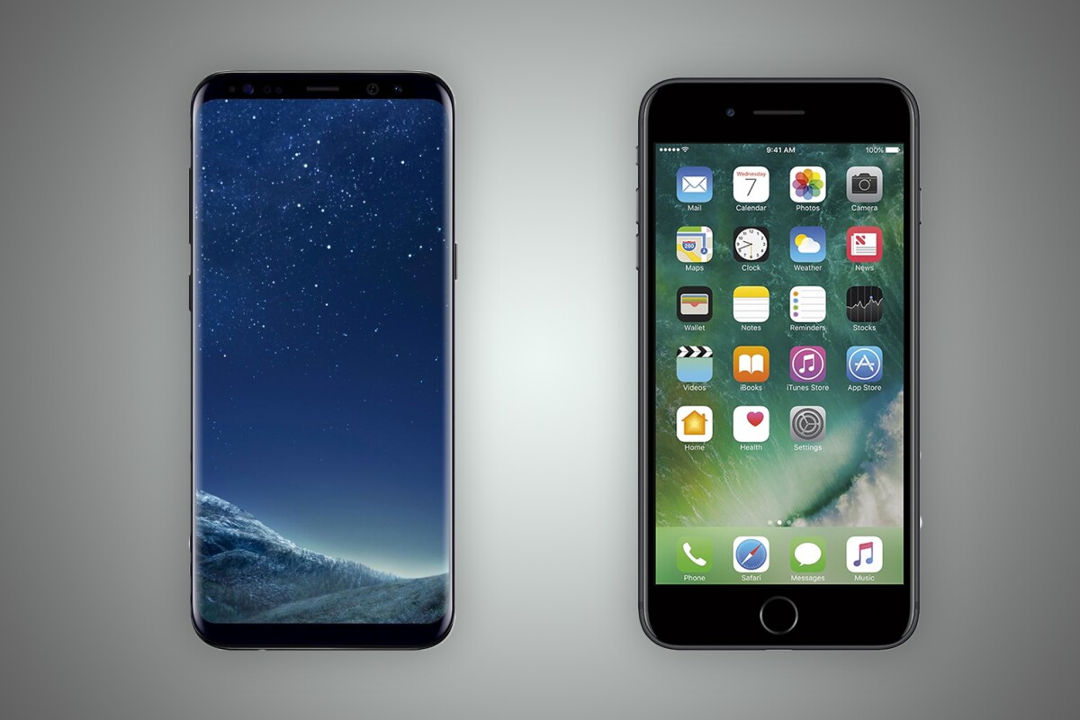 Med venlig hilsen skolde Falde sammen Samsung Galaxy S8+ vs. iPhone 7 Plus