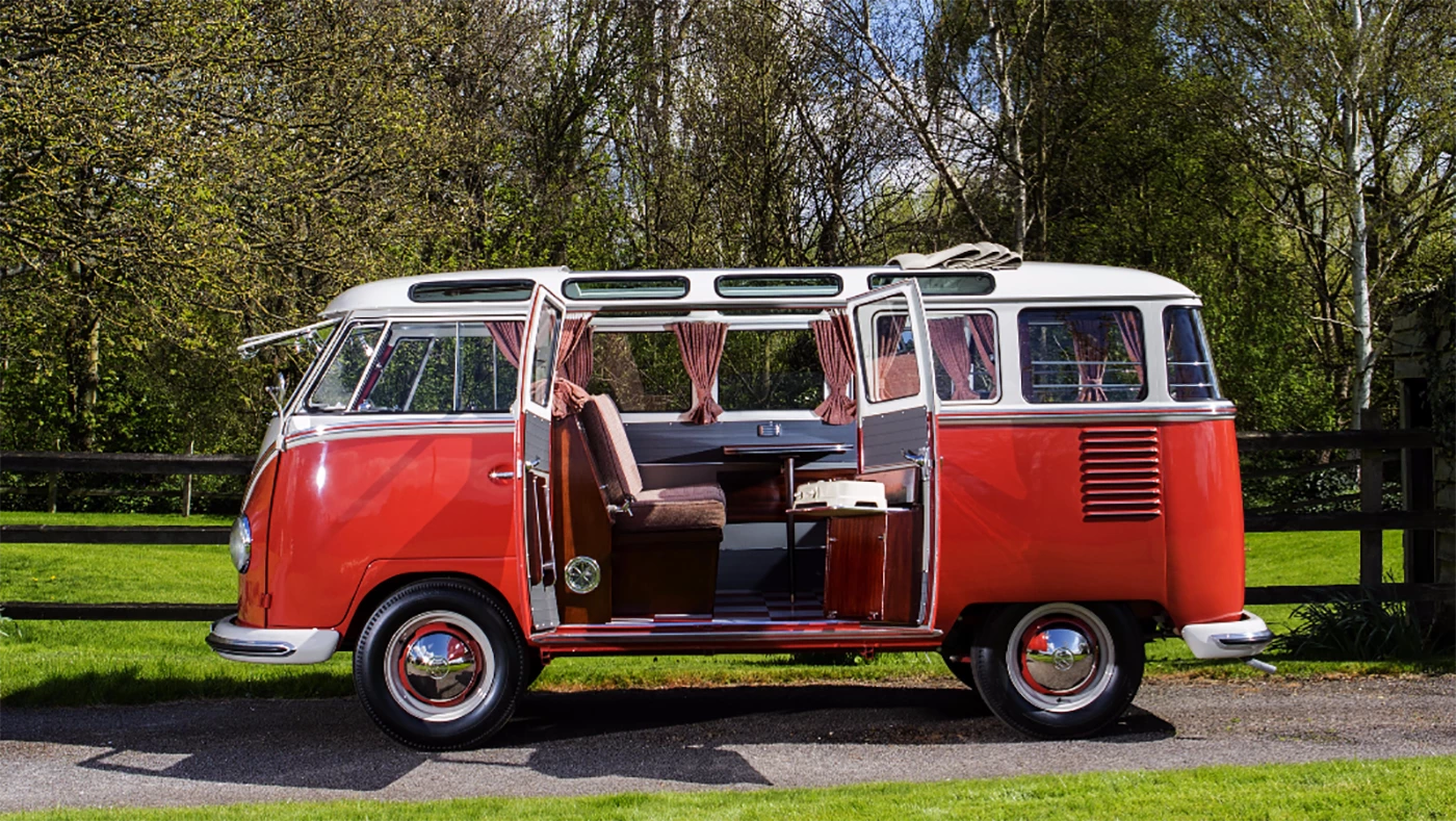 This 1960 VW 23-window Deluxe Samba fetched GBP£91,100 (US$143,347) at Bonhams' 2015 Goodwood Festival of Speed auction.