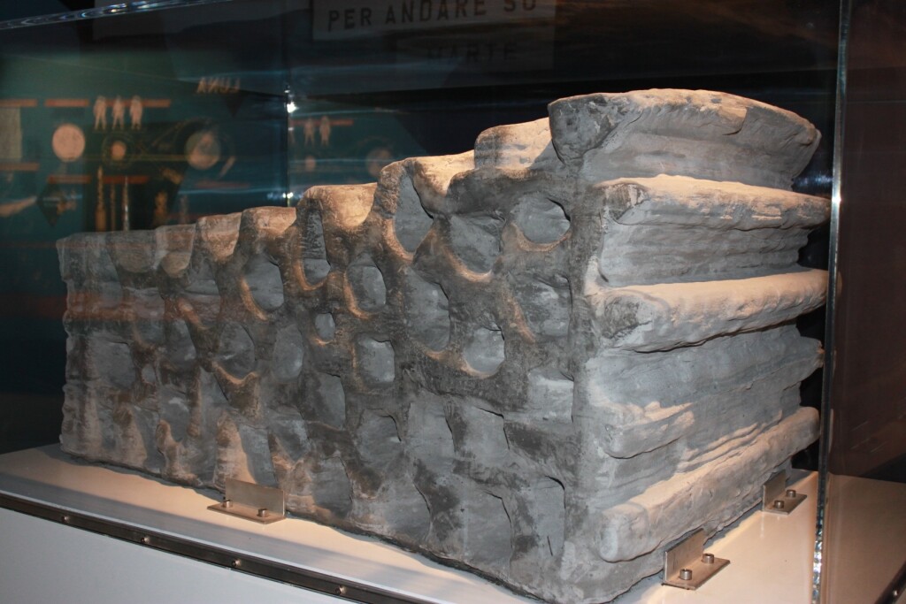 As part of the ESA-led study a 1.5 tonne building block was fabricated out of simulated lunar soil (Photo: ESA)