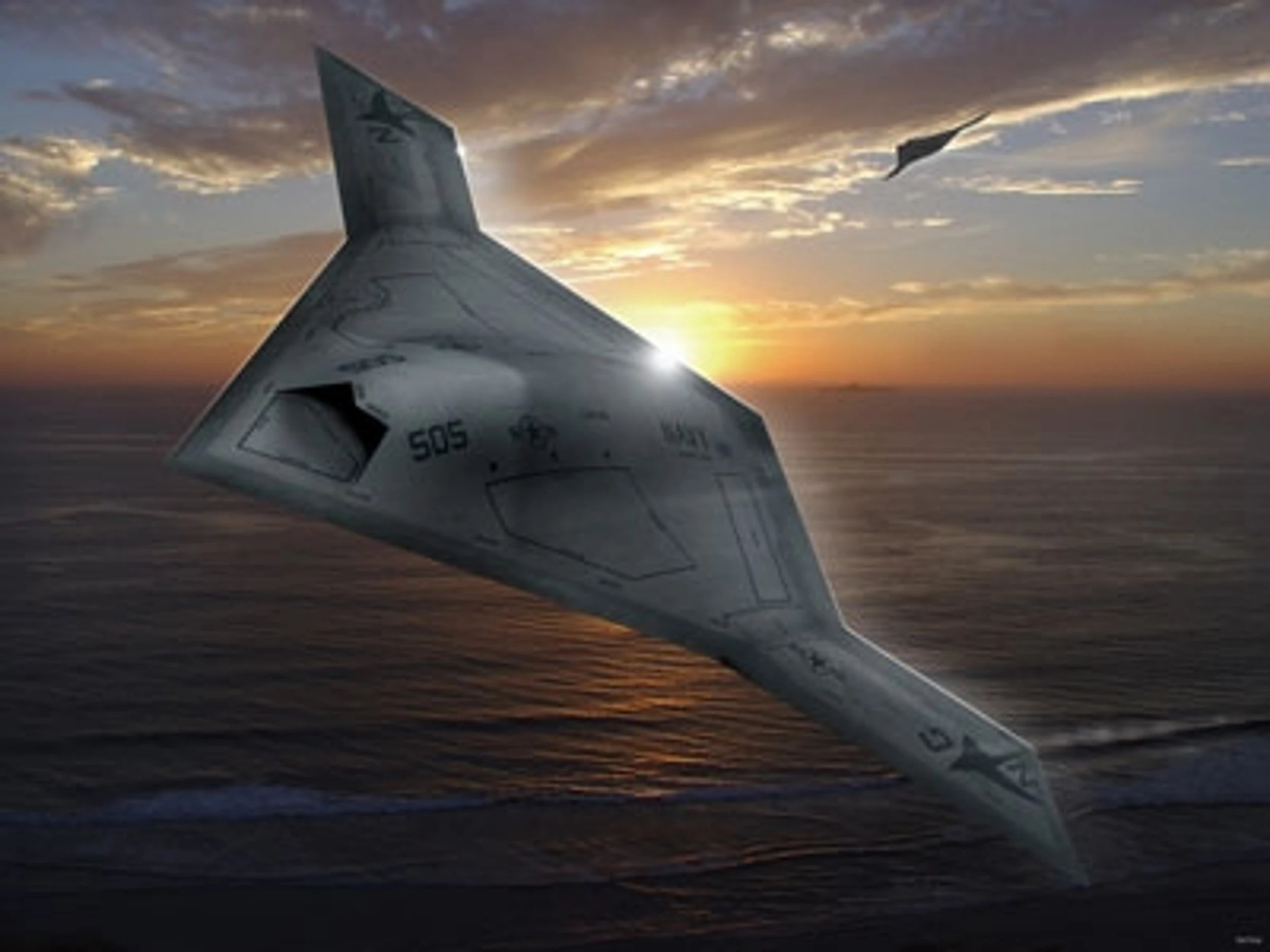 UCAS-D in flight (Photo: US Navy)