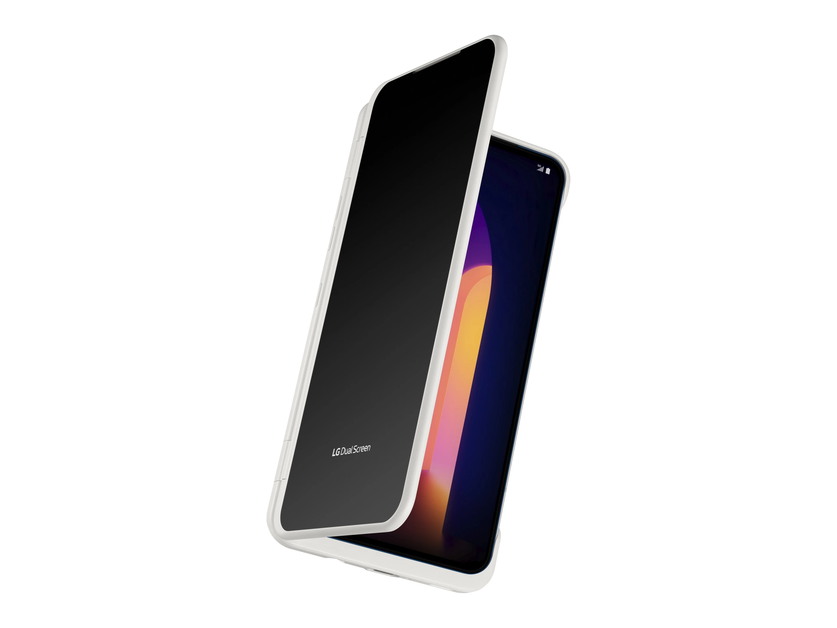 The outer face of the Dual Screen features a 2.1-inch monochrome display for at-a-glance alerts