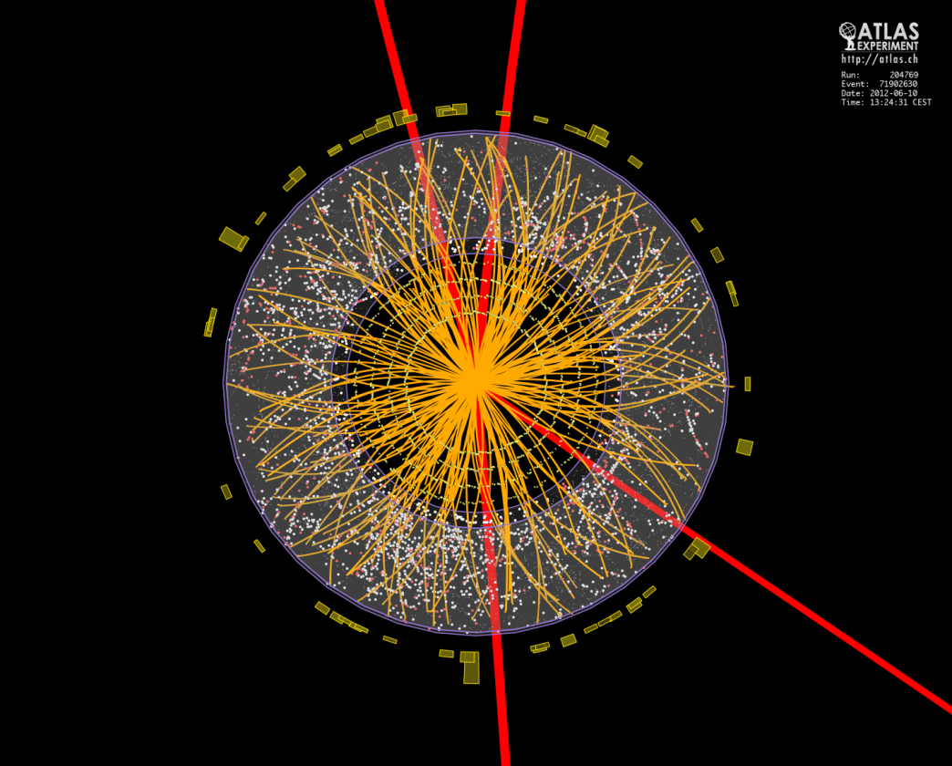 This graph shows the production of the Higgs boson at CERN