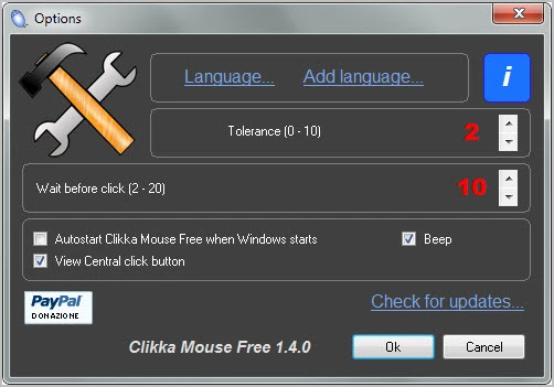 Clikka Mouse is software designed for those who have trouble clicking a mouse