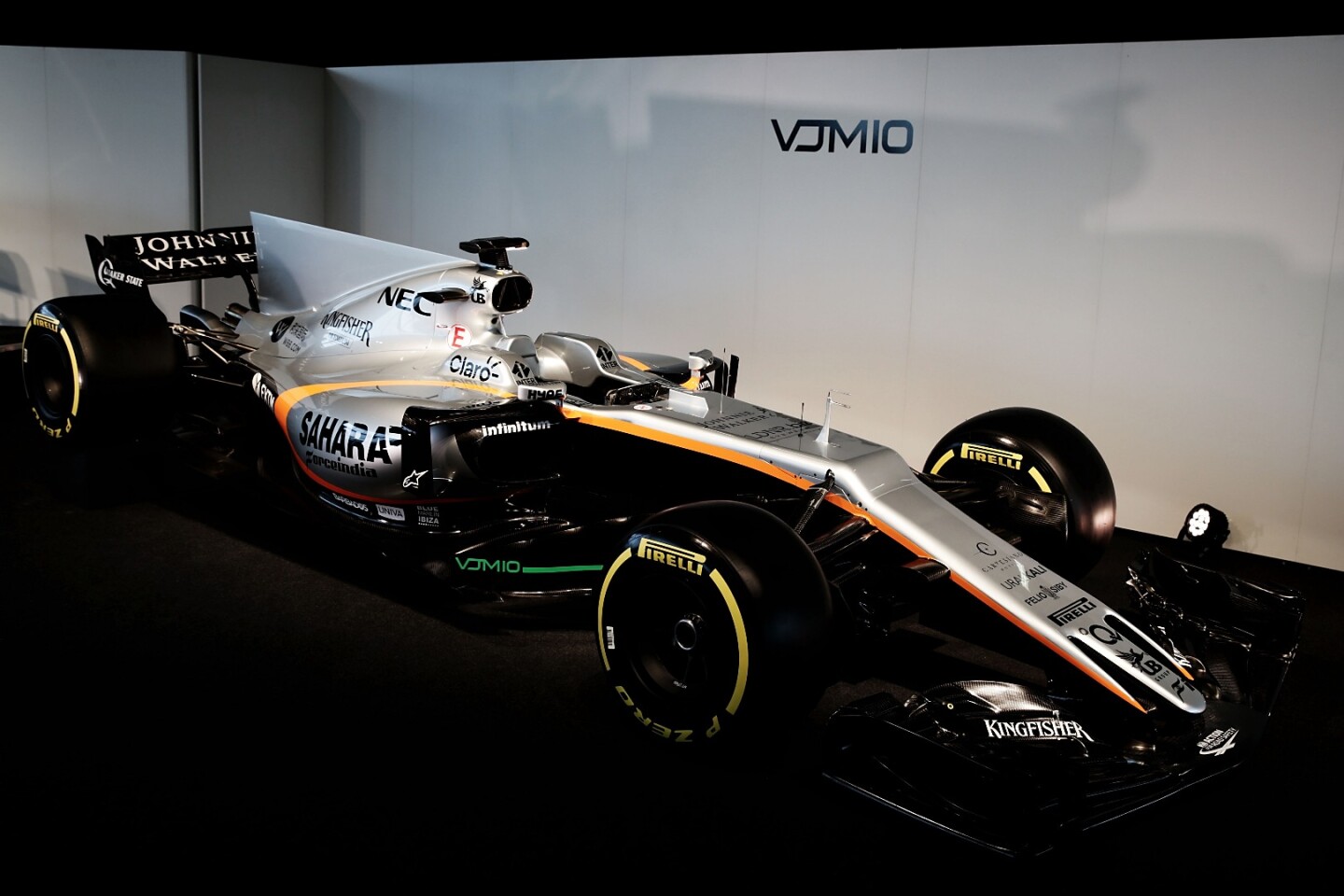 The livery of the VJM10 is largely unchanged from last year
