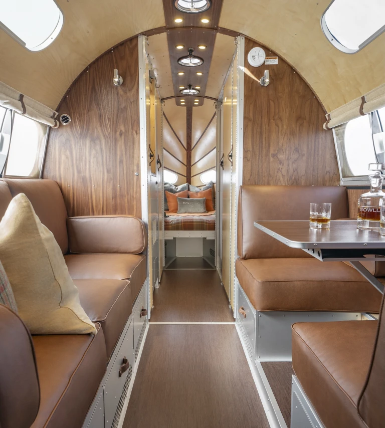 Bolus Rv Bowlus Frontier Edition rustic glamping trailer