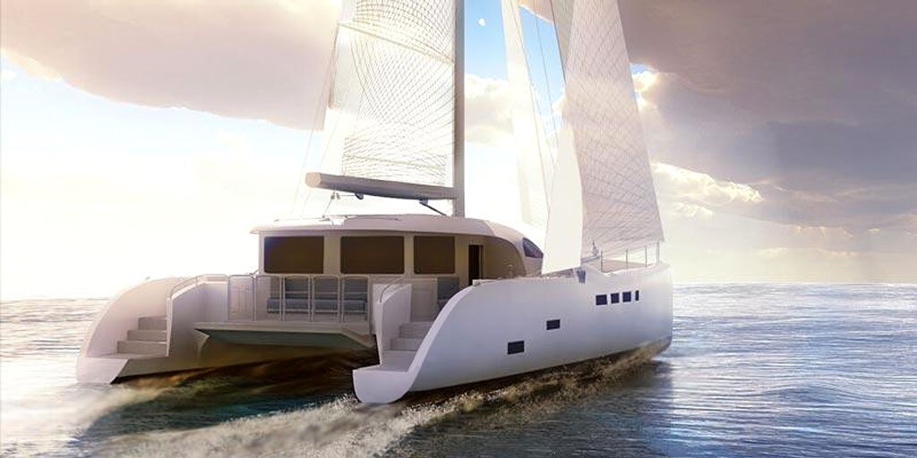 CAD image of Tag 60 under sail