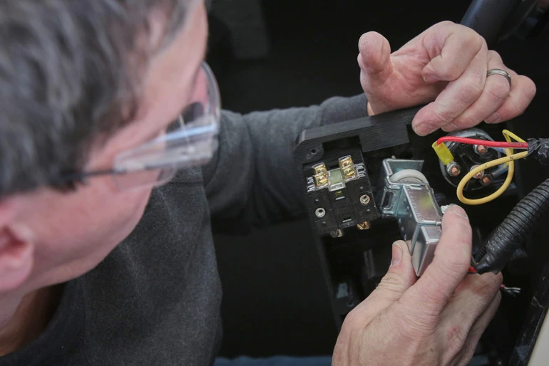 Working on the electrics