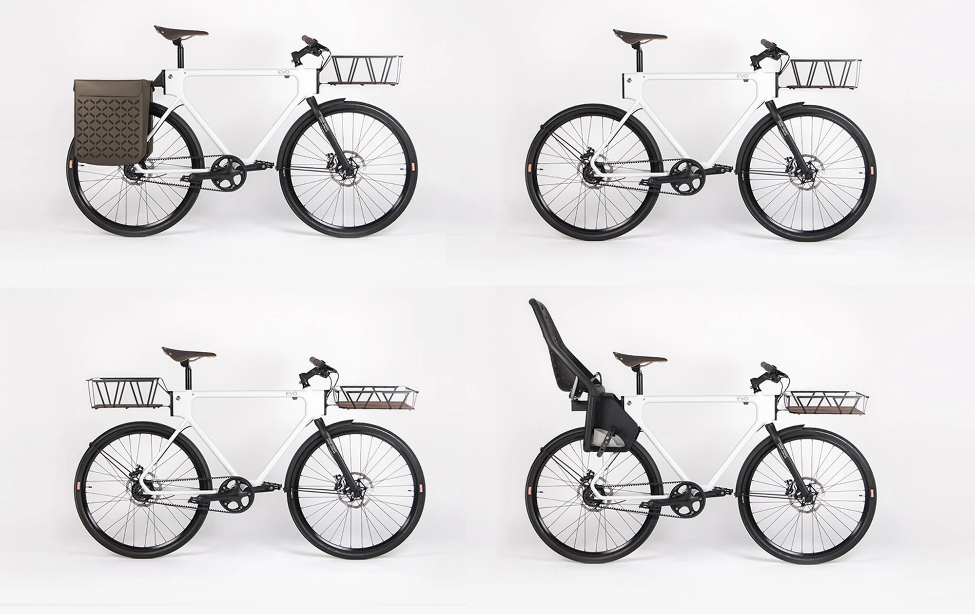 The EVO's various quick-release modules