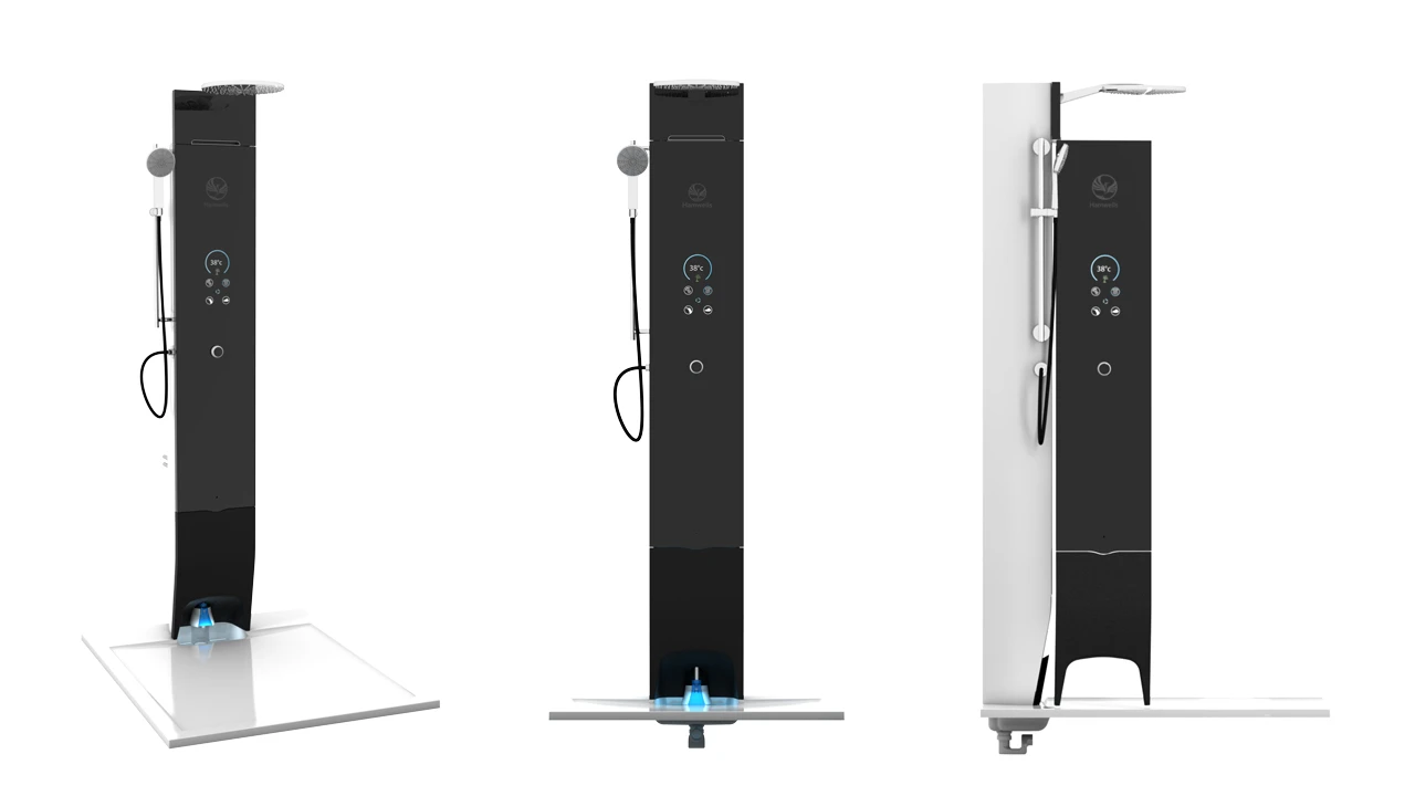 The e-Shower is designed to be "cool," easy-to-use, hygienic and self-cleaning