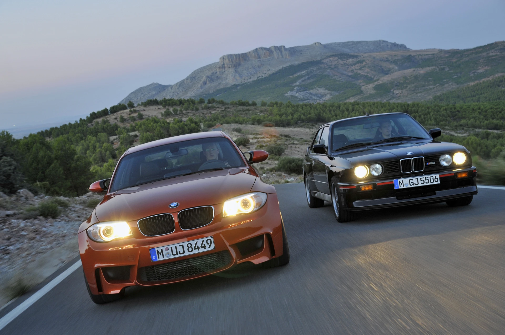 The 1988 BMW M3 and 2011 1 Series M car