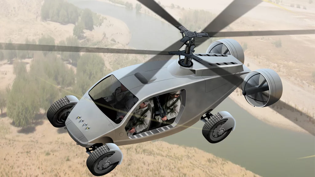 The AVX TX fly-drive vehicle boasts VTOL capabilities