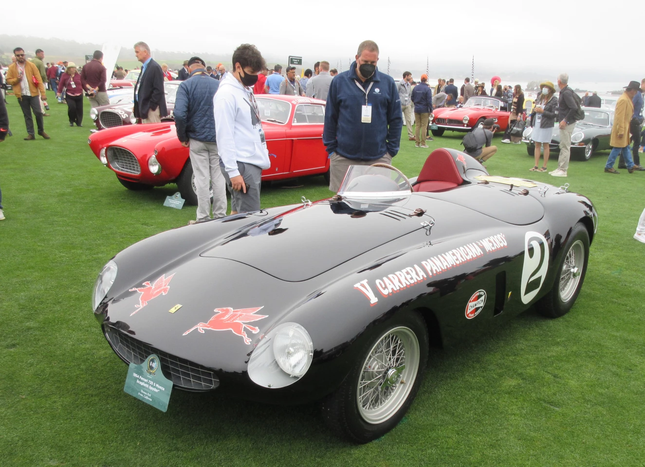 The reigning Peninsula Classic Best of the Best Concours, this 1954 Ferrari 750 Monza has a provenance to match its beauty, having been driven by the amazing Marquess Alfonso de Portago, not to mention Alberto Ascari, Umberto Maglioli, Giuseppe Farina, Froilan Gonzales, Masten Gregory and most appropriately for this venue, Sterling Edwards.